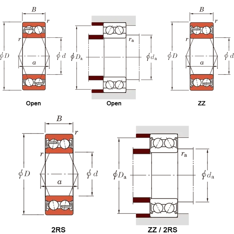 角接触轴承不锈钢轴承